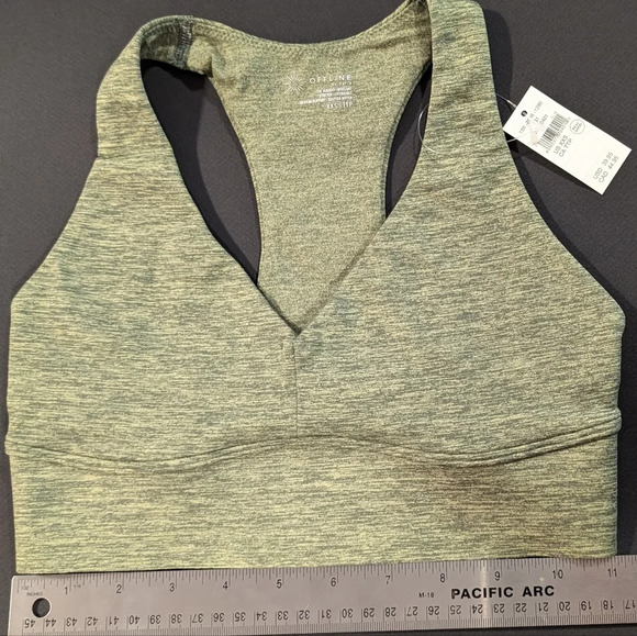 aerie Other - NWT OFFLINE Aerie v neck sports bra green heathered XXS